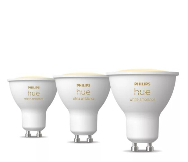Philips Hue Hue White ambiance Inteligentny reflektor punktowy GU10 (3 s 8720169230095 - 1271529 - zdjęcie